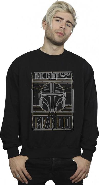 Produktbild Star Wars The Mandalorian The Way Outline Helm Sweatshirt (XL)