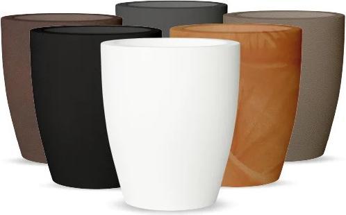 Actual product image Newgarden VIOLETA 30 plant pot round ø30x33cm white 13L with water reservoir outside
