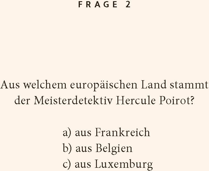 Nutritional values and ingredients Famous detectives quiz (German)