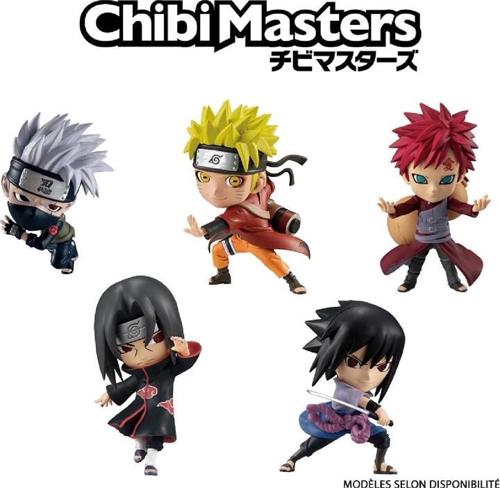 Actual product image Bandai 8 cm Chibi Figure With Naruto Base