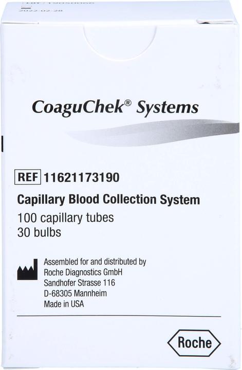 Produktbild CoaguChek Plastik Kapillaren 50 mcl (100 Stk)