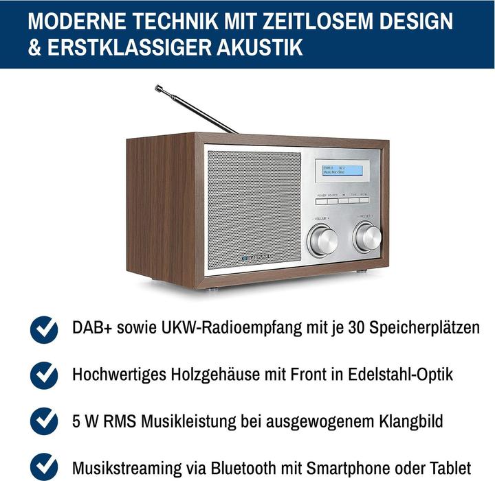 Actual product image Blaupunkt Rxd 180 Wn (PLL, FM, DAB+, VHF, Bluetooth)