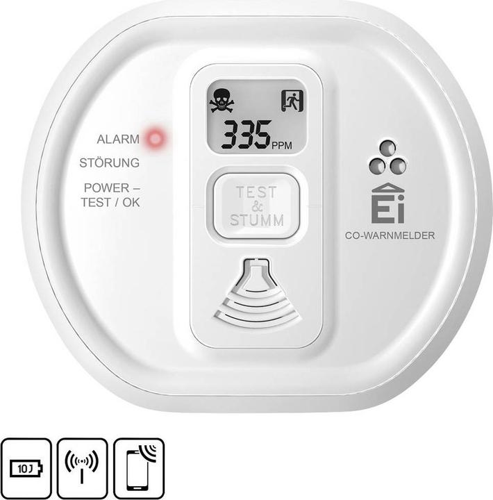 Immagine prodotto Ei Electronics Rivelatore di monossido di carbonio Ei208iDW