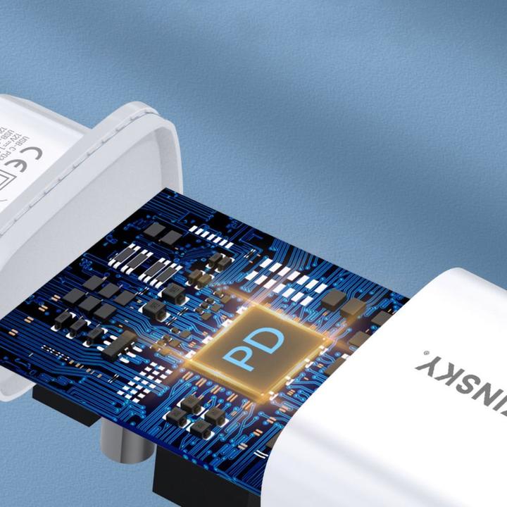 Image du produit Wozinsky Chargeur mural WGWCW USB-A USB-C 20W - blanc (20 W)
