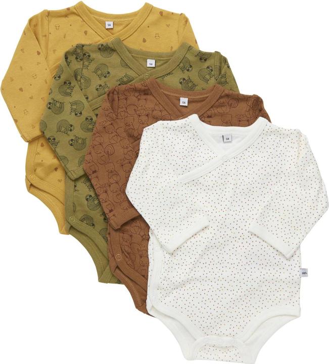 Produktbild Pippi Wickel-Langarm-Body 4er-Set Tinsel Gr. 62 (62)