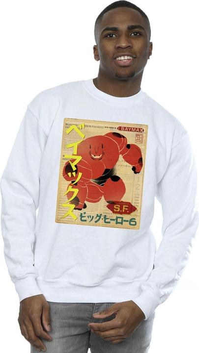 Immagine prodotto Disney Big Hero 6 Baymax Baymax Newspaper Felpa Uomo (L)
