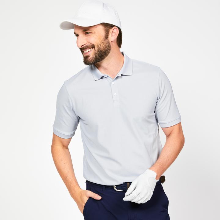 Immagine prodotto Inesis Polo da golf a maniche corte da uomo - WW500 grigio perla (L)