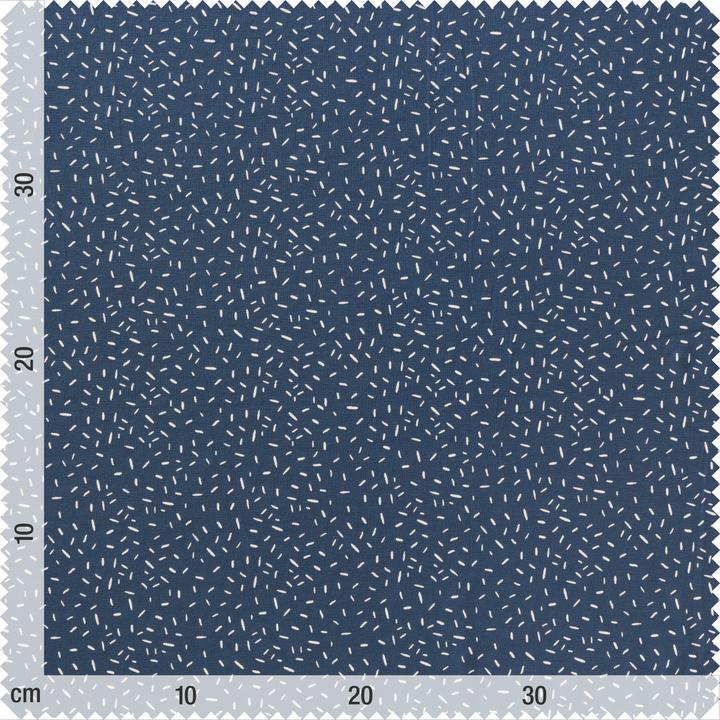 Immagine prodotto VBS Jersey-Stoff "Konfetti-Streifen Jeans-Blau", 145 cm breit, Meterware