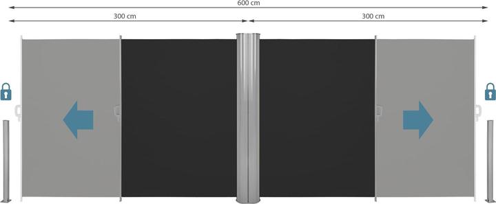 Actual product image tectake Double side awning (6 m)