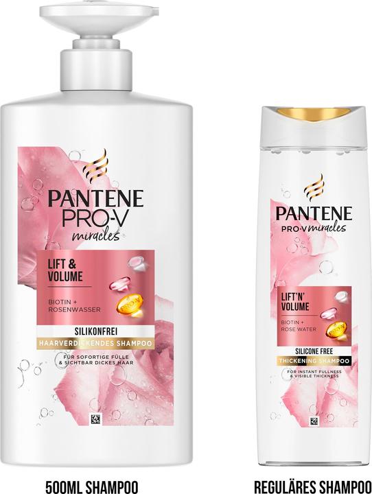 Produktbild Pantene Pro-V Lift & Volume Shampoo (500 ml, Flüssiges Shampoo)