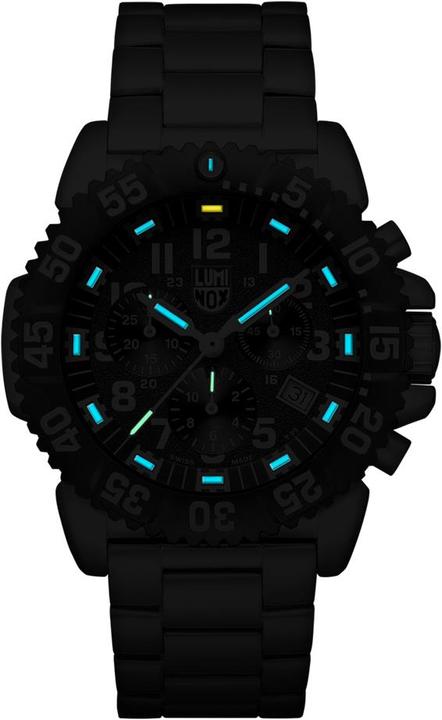 Actual product image Luminox Navy Seal Colormark 3180 (Analogue wristwatch, Chronograph, Diving watch, Swiss made, 44 mm)