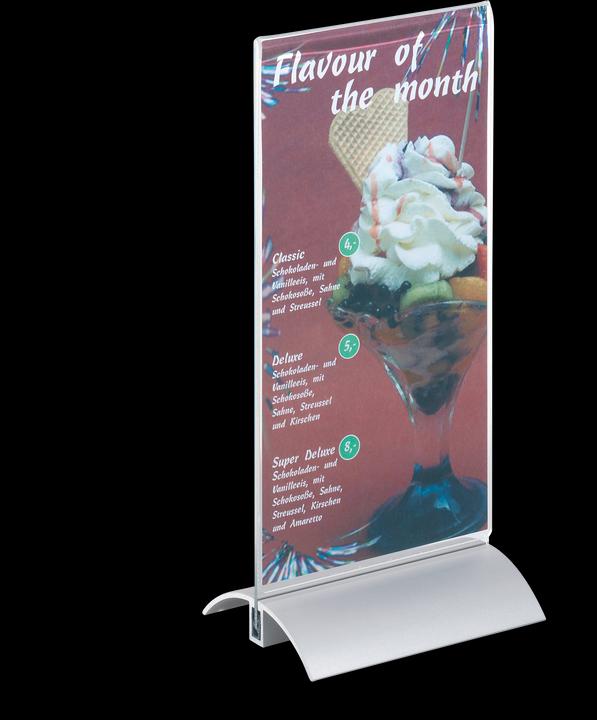 Produktbild Durable Tischaufsteller, Acryl mit Aluminiumfuss (DL)