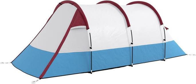 Image du produit Swisshandel24 Campingzelt, Tunnelzelt für 3 Personen, mit Lichthaken, Vorzelt für Garten, rot (Tente tunnel, 3 personnes)