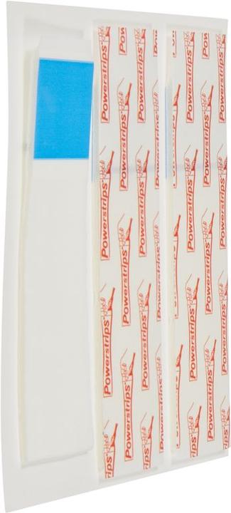 Produktbild tesa Powerstrips für Tapete & Putz, 0,5kg Halteleistung, 9x doppelseitige Klebestreifen