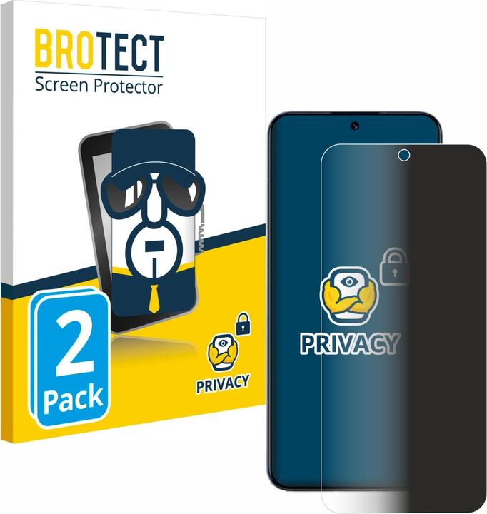 Productafbeelding BROTECT Anti-spionnetje privacyfolie Beschermfolie tegen blauw licht (2 Stuk, Xiaomi 13)