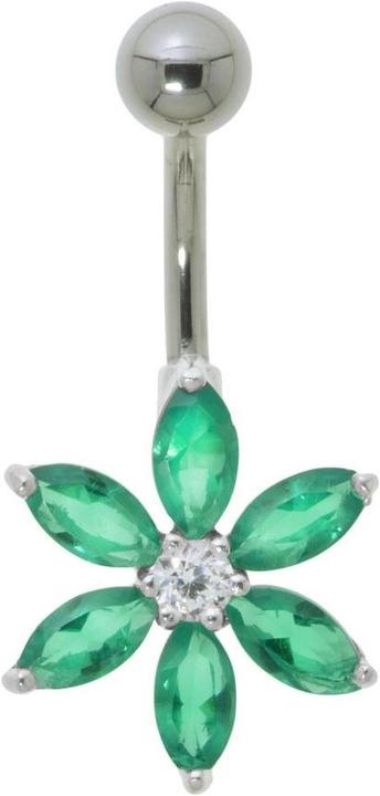 Produktbild Bijouteria Bauchpiercing (Edelstahl, Silber 925, Zirkonia)