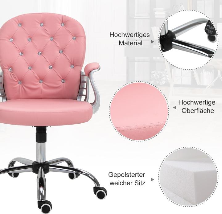 Actual product image Vinsetto Swivel chair in elegant design