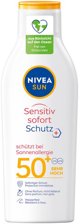 NIVEA Sensitive Immediate Protect (Crema solare, SPF 50+, 200 ml, 236 g)