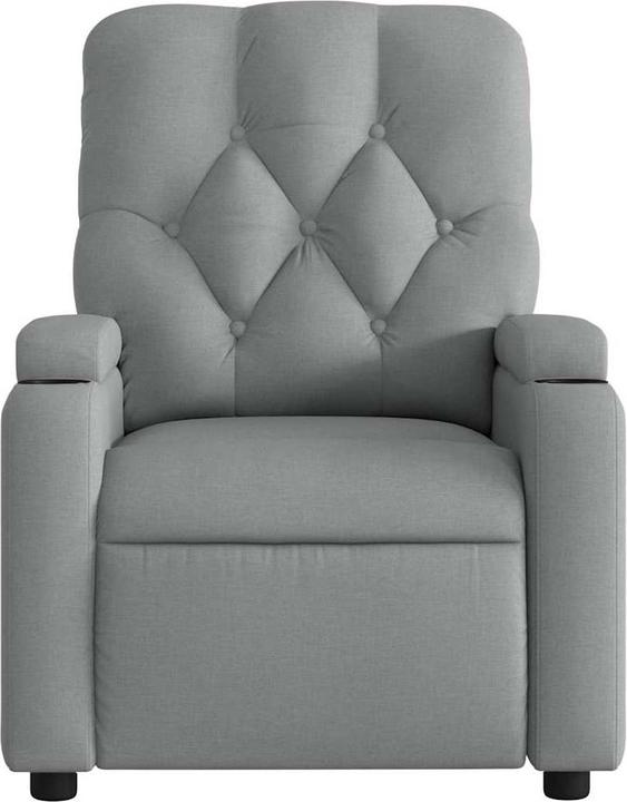 Produktbild VidaXL Massagesessel Hellgrau Stoff,Farbe: Hellgrau,Material: Stoff