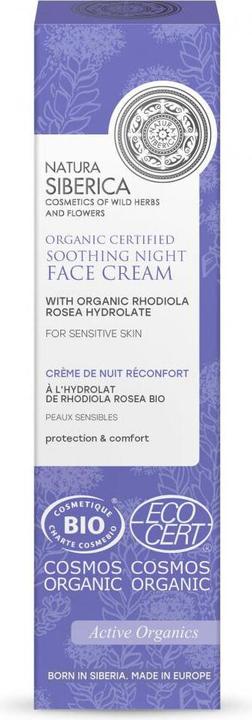Produktbild Natura Siberica Bio-zertifizierte schützende Feuchtigkeitscreme für empfindliche Haut, 50 ml 8727E (Körpermilch, 50 ml)