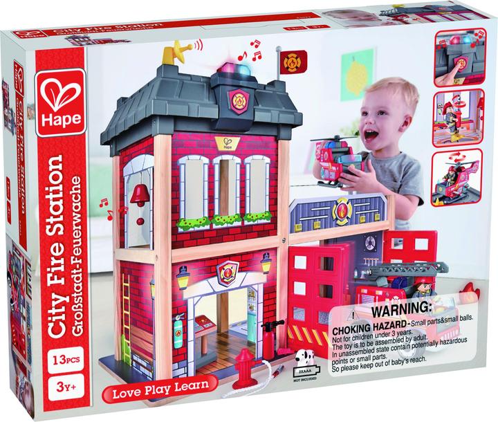 Actual product image Hape Big city fire station