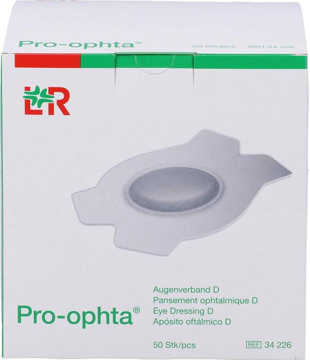 Actual product image Pro Ophta D Augenverband lichtdicht hautfarbig (50 x)