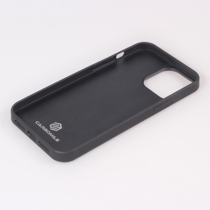 Image du produit Carbomile Coque alcantara et carbone avec surpiqûres rouges (compatible MagSafe) (Apple iPhone 14 Pro Max)