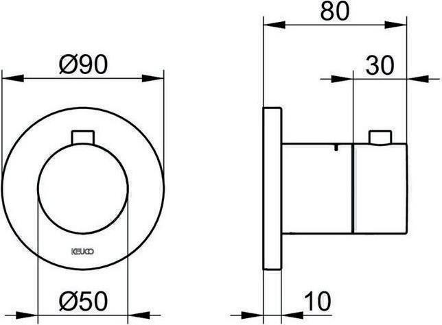 Produktbild Keuco Thermostatarmatur IXMO