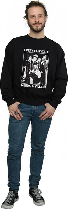 Actual product image Disney Mens Every Fairy Tale Needs A Villain Sweatshirt (XL)