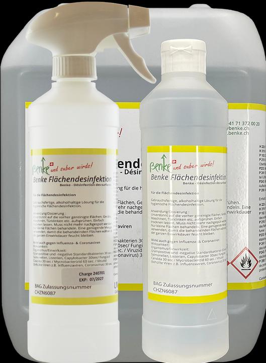 Actual product image Benke Surface disinfectant - Swiss Made - 500ml