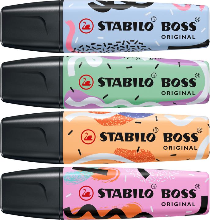 Immagine prodotto STABILO Boss Original (Menta, fucsia, Arancia, Blu, 5 mm, 4 x)