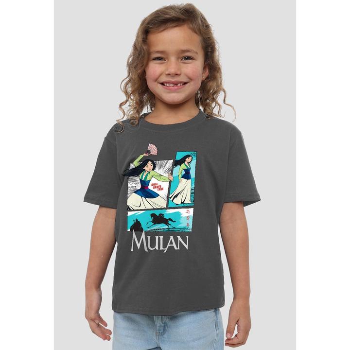 Actual product image Mulan Childrens/Kids Action Panels T-Shirt (128)