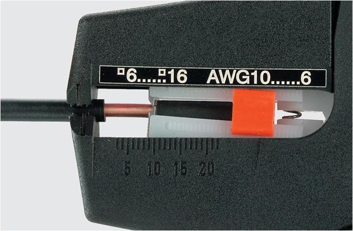 Produktbild Weidmüller Abisolierzange automatisch - 0.08-10.0 mm² - gerade (190 mm)
