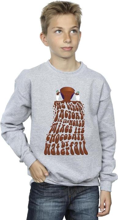 Produktbild Willy Wonka & the Chocolate Factory Chocolate Waterfall Sweatshirt Jungen (140, 146)