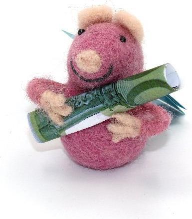 Actual product image Money mice, 5-7 cm, pink.U004-04 (7 cm)