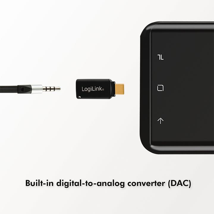 Actual product image LogiLink 3.5 mm USB-C (Digital -> Analog)