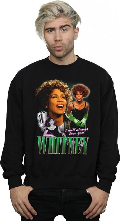 Actual product image Whitney Houston Mens I Will Always Love You Homage Sweatshirt (L)