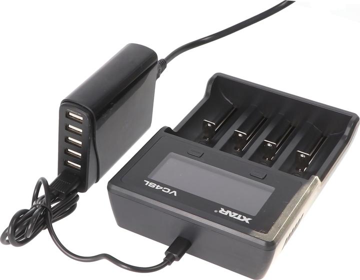 Produktbild Xtar VC4SL (1 Stk., 14500, 16340, 18500, 18650, 21700, 26650, AAA, AA, Akku)