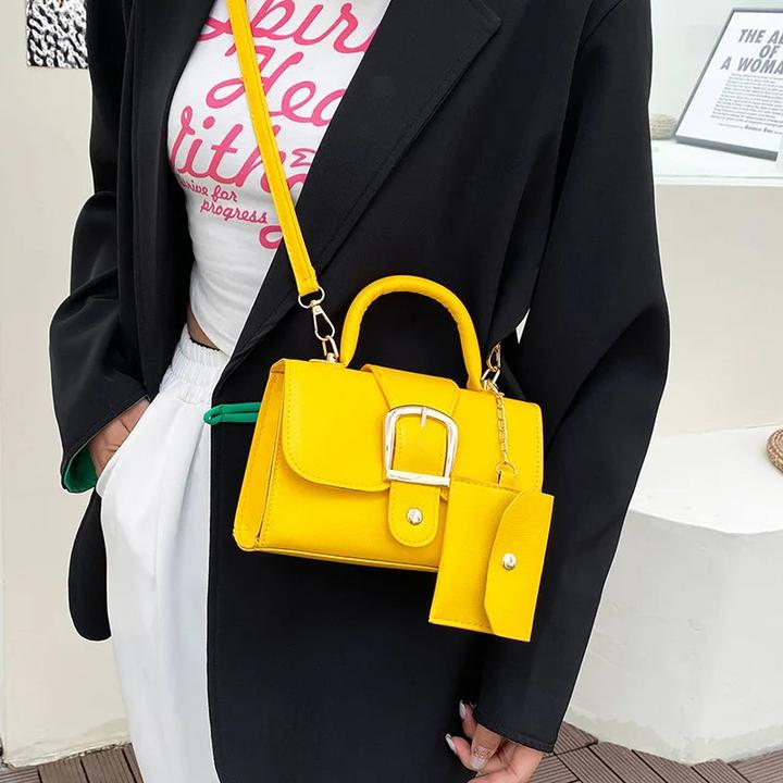 Image du produit Only-Bags.Store Mode Kleine Handtaschen und Geldbörsen Designer Umhängetasche Casual Flap Crossbody Top Handle Bags