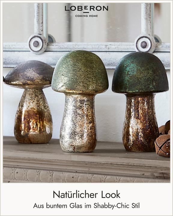 Immagine prodotto Loberon Set di 5 funghi decorativi Grana