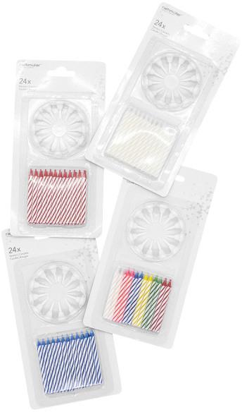 Actual product image Riethmüller 24 birthday candles (24 x)