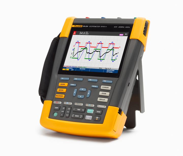 Immagine prodotto Beha Amprobe Oscilloscopio portatile con pacchetto software, 4x 200MHz, 2,5GSPS (CAT III 1000V, CAT IV 600V)