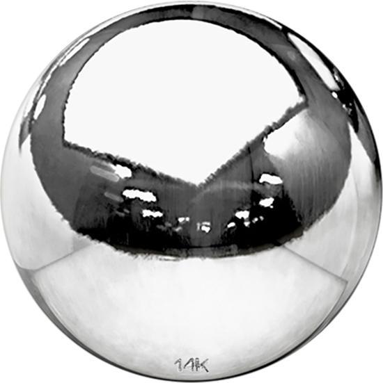 Immagine prodotto Star Piercing Micro sfera in oro bianco 14k (Oro 14k)