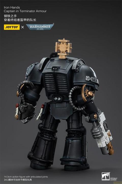 Image du produit Joy Toy Warhammer 40k Figurine 1/18 Iron Hands Captain in Terminator Armour 14 cm