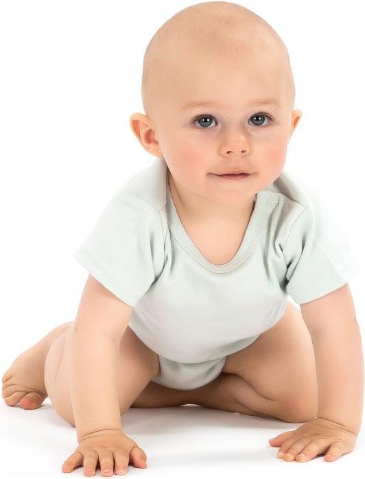 Actual product image La Loona LaLoona baby bodysuits & wrap bodysuits baby bodysuit short sleeve OEKO-TEX® 3-pack - Green - (74)