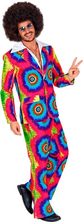 Actual product image Widmann THE 70s GROOVY STYLE - Tie Dye (jacket, trousers), XL (XL)