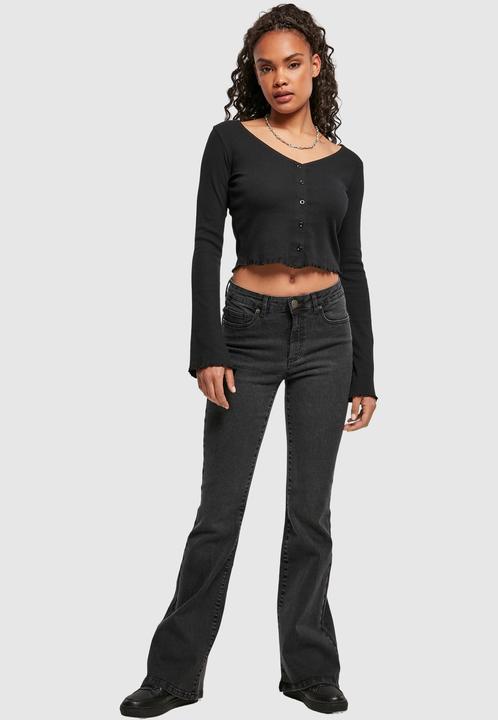 Produktbild Urban Classics Ladies Cropped Rib Cardigan - 14113 (S)