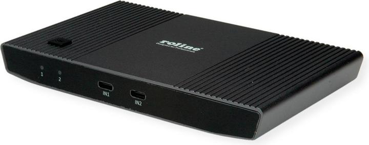 Actual product image Roline KVM switch 2-gang/dock USB-C