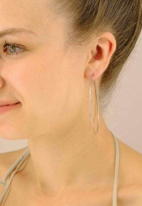 Produktbild Muau Creolen (750/18K Weissgold)