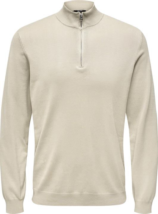 Only & Sons Halbreissverschluss- Strickpullover
